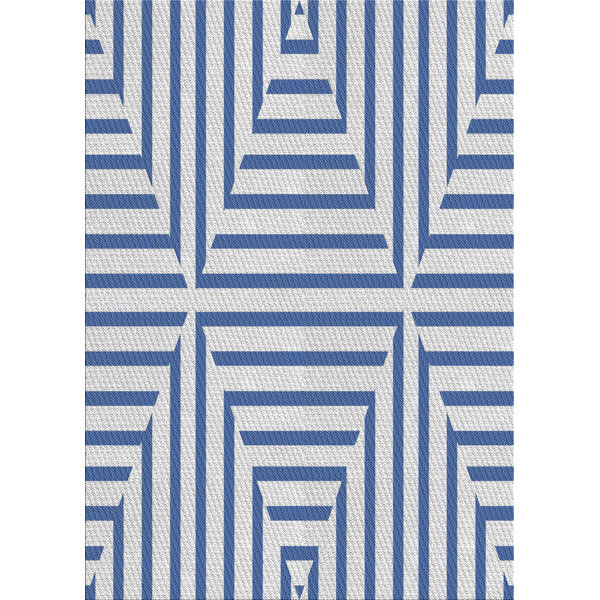 Corrigan Studio® Klahn Geometric Blue Area Rug Wayfair